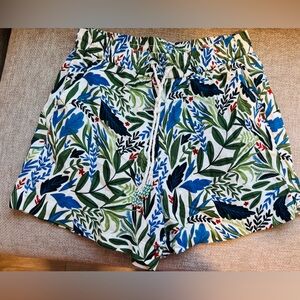 J. Jill Multicolor Leaf Print Women Shorts